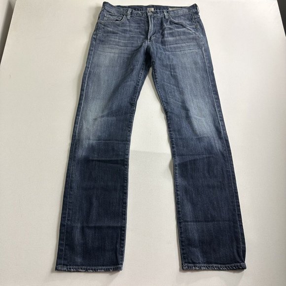 Citizens of Humanity Men's Jeans‎ Size 34x31 SID Straight Leg Mid Wash Jeans - Picture 1 of 11
